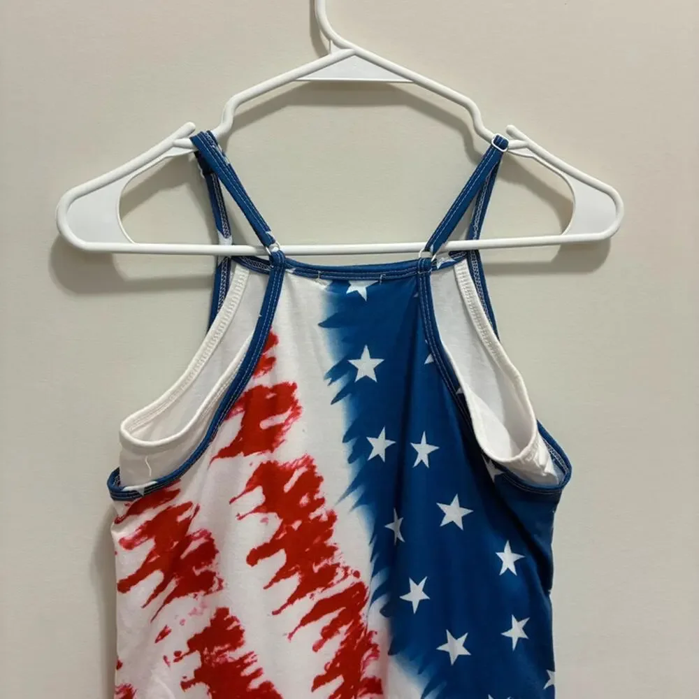 Patriotic Tie Dye Dress Size 14